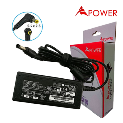 APower Laptop Adapter Replacement For Toshiba 19V 2.37A (5.5x2.5) 45W Portege M800 M900 R700 