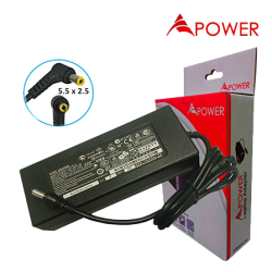 APower Laptop Slim Adapter Replacement For Fujitsu 19V 6.32A (5.5x2.5) 120W Lifebook N3000 N3010 