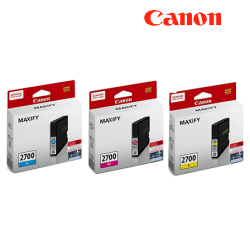 Canon PGI-2700 Color Pigment Ink (Standard Capacity, 9ml Size, For MB5370, MB5070, iB4070)