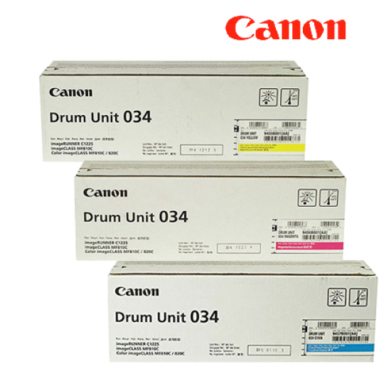 Canon Drum 034 Color Drum (34000 Pages Yield, For imageCLASS MF810CDN)