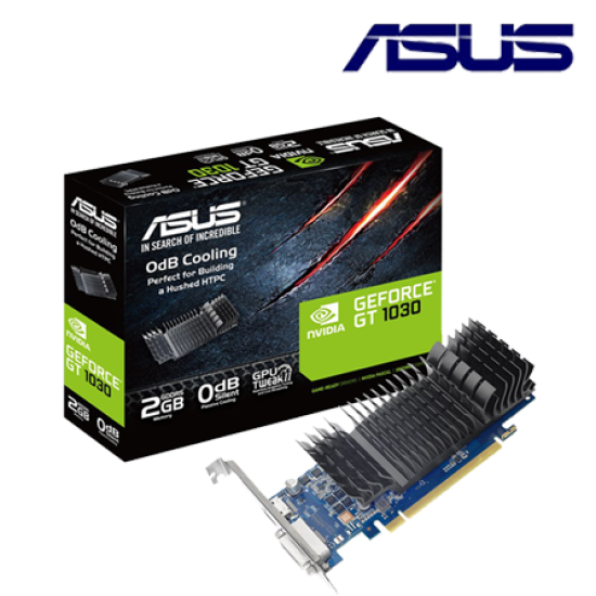 Asus GT1030-SL-2G-BRK Graphic Card (NVIDIA, 2GB GDDR5, PCI-E 3.0, 64-bit)