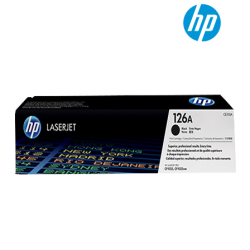 HP 126A Black Toner Cartridge (CE310A, 1,200 Pages, For CP1525, CM1415)