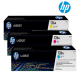 HP 126A Color Toner Cartridge (CE311A(C), CE313A(M), CE312A(Y), 1,000 Page Yield, For CP1020)