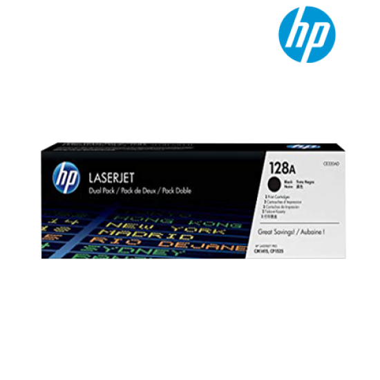 HP 128A Black Toner Cartridge (CE320A, 2,000 Pages, For CP1525, CM1415)