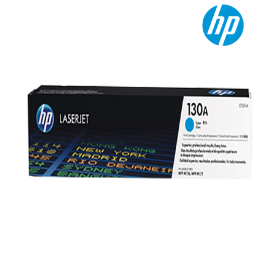 HP 130A CF351A(C), CF352A(Y), CF353A(M) Color Toner Cartridge (For CF547A, CZ165A)