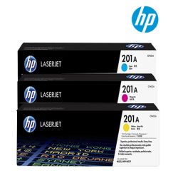 HP 201A CF401A(C), CF402A(Y), CF403A(M) Color Toner Cartridge (For LaserJet M252dw, M252n, M277dw, M277n)