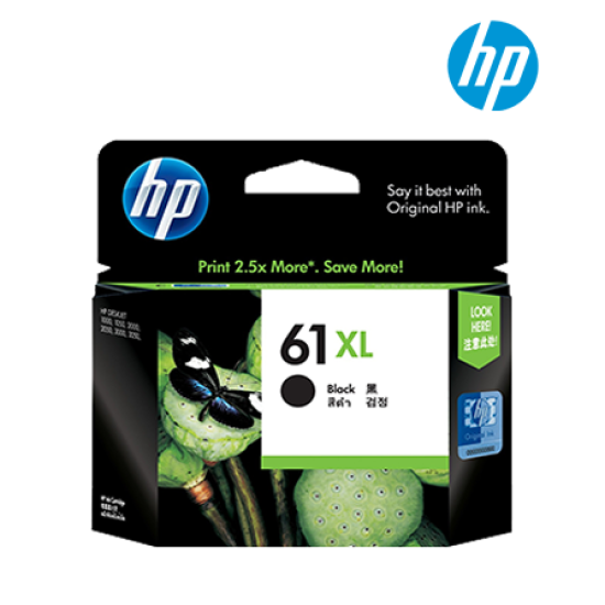 HP 61XL High Yield Black Ink Cartridge (CH563WA)
