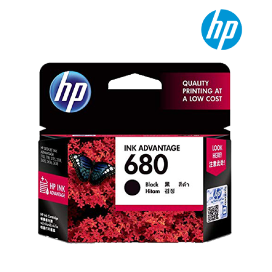 HP 680 Black Ink Advantage Cartridge (F6V27AA) (For DeskJet F5S29B, F5S44B)
