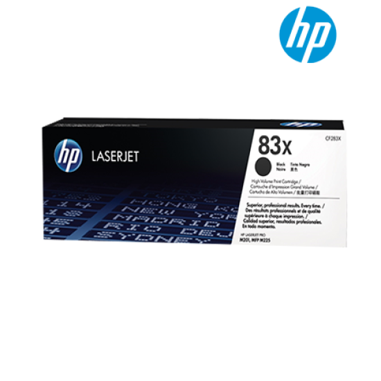 HP 83X High Yield Black Toner Cartridge (CF283X) HP 83X High Yield Black Toner Cartridge (CF283X)