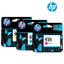 HP 935 C2P20AA(C), C2P21AA(M), C2P22AA(Y) Color Ink Cartridge (For E3E03A, E3E02A Printer)
