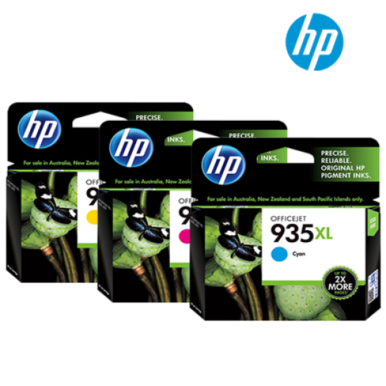 HP 935XL C2P24AA(C), C2P25AA(M), C2P26AA(Y) High Yield Color Ink Cartridge (For E3E03A, E3E02A Printer)