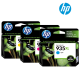 HP 935XL C2P24AA(C), C2P25AA(M), C2P26AA(Y) High Yield Color Ink Cartridge (For E3E03A, E3E02A Printer)