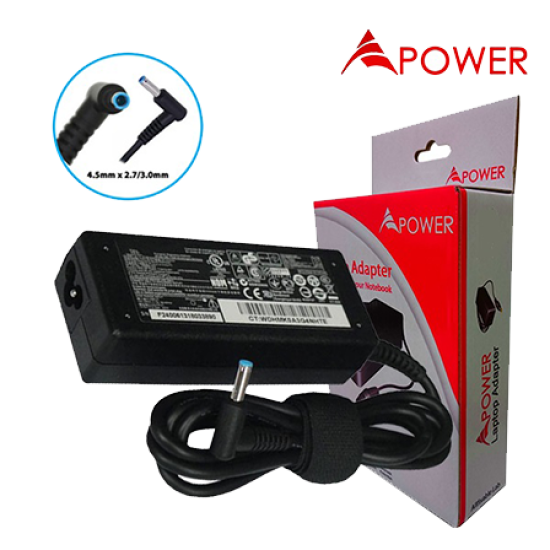 APower Laptop Adapter Replacement For HP 19.5V 3.33A (4.5x2.7/3.0) 65W 14-N Series 14-n002la 