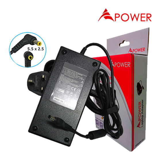 APower Laptop Adapter Replacement For HP 19.5V 9.5A (5.5x2.5) Pavilion NX9100 NX9105 NX9110 NX9500 