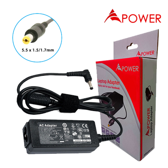APower Laptop Adapter Replacement For Acer 19V 1.58A (5.5x1.5/1.7) Aspire One D255 D260 D270 