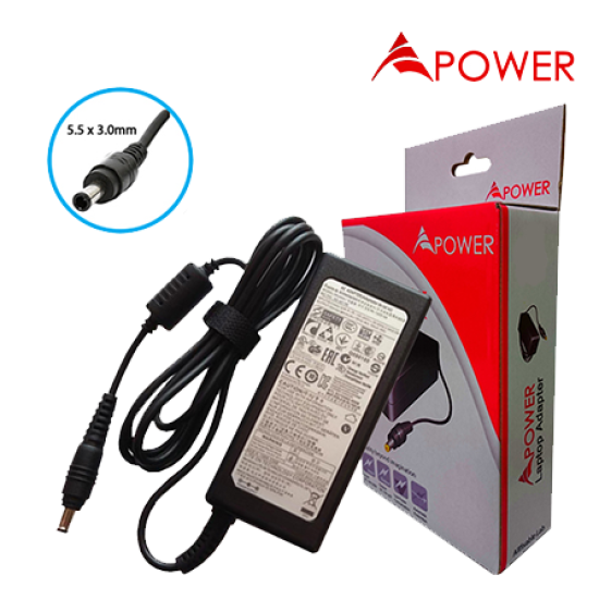 APower Laptop Adapter Replacement For Samsung 19V 3.16A (5.5x3.0) 60W NP270 NP300 NP305