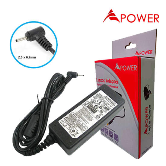 APower Laptop Adapter Replacement For Samsung 12V 3.33A (2.5x0.7) 40W Chromebook XE303C12 ATIV 