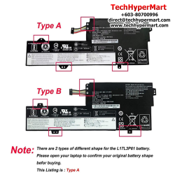 Lenovo Ideapad 320S-13IKB  Yoga 720-12IKB L17C3P61 L17M3P61 Laptop Replacement Battery Puchong Ready Stock