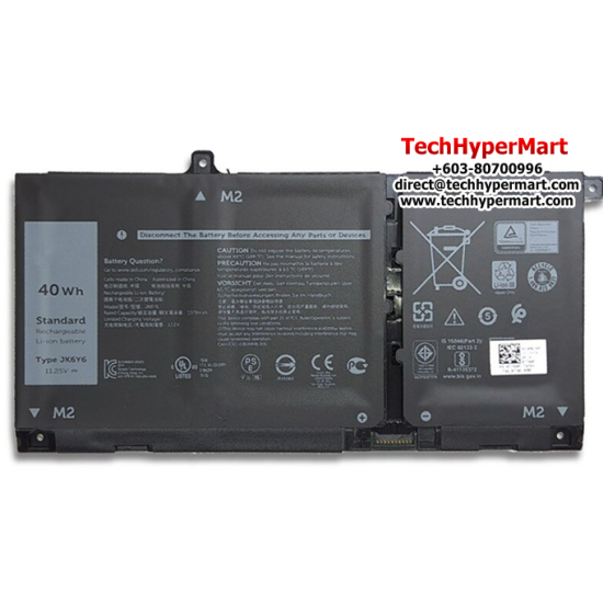 Dell Latitude 3410 3510 Inspiron 14 5401 5402 5408 5409 15 5502 5509 JK6Y6 H5CKD P126G P129G 40Wh Laptop Replacement Battery