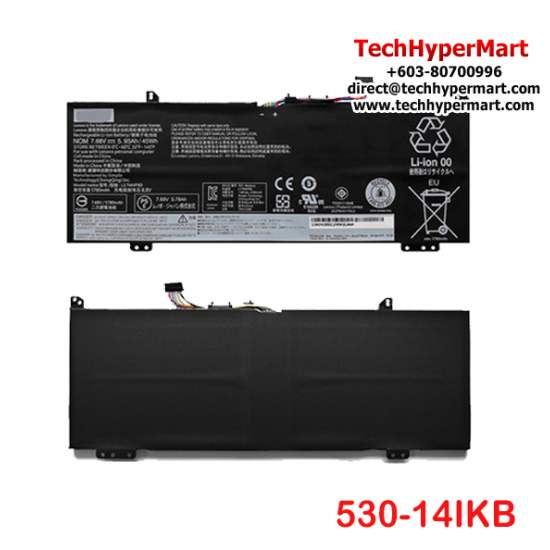 Lenovo Ideapad 530s-14IKB 530s-15IKB Flex 6-14IKB L17C4PB0 L17M4PB0 L17M4PB2 Laptop Replacement Battery Puchong Ready Stock
