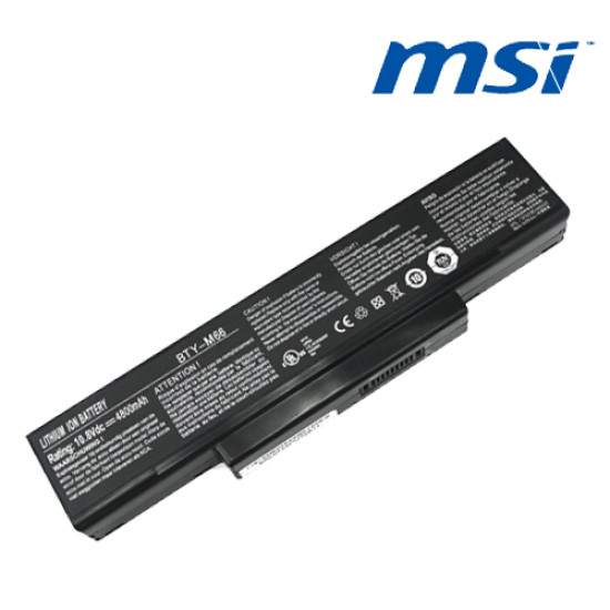 MSI CR400 EX400 EX600X GE600 GX400 M655 PR600 VR430 BTY-M66 Laptop Replacement Battery