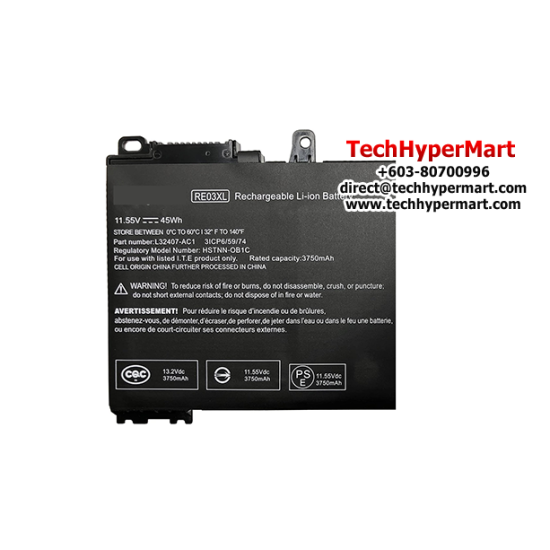 HP Probook 430 G6 440 G6 445 G6 450 G6 455 G6 RE03XL Laptop Replacement Battery
