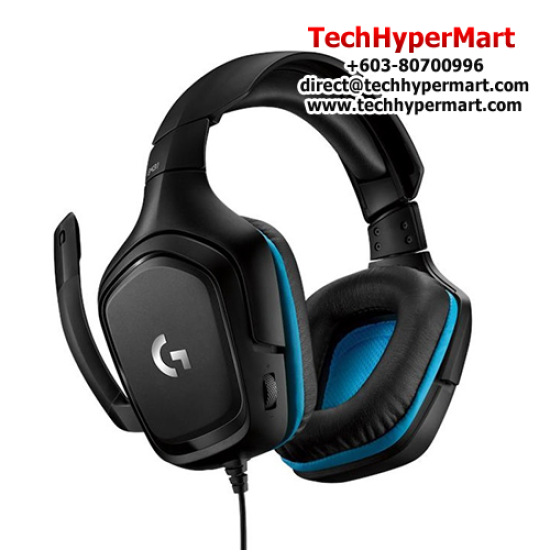 Logitech G431 7.1 Gaming Headset (Surround Sound, 50mm Drivers, DTS Headphone X 2.0, 6mm Mic)