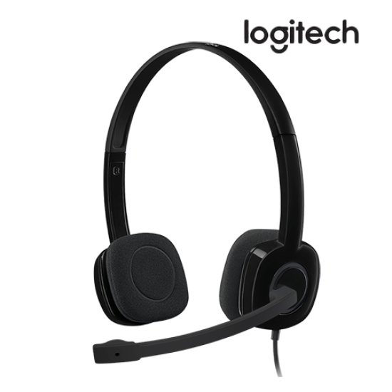 Logitech H151 Stereo Headset (Full stereo, Noise-cancelling, 3.5mm Audio Jack) Logitech H151 Stereo Headset (Full stereo, Noise-cancelling, 3.5mm Audio Jack)