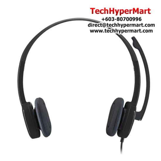 Logitech H151 Stereo Headset (Full stereo, Noise-cancelling,  3.5mm Audio Jack)