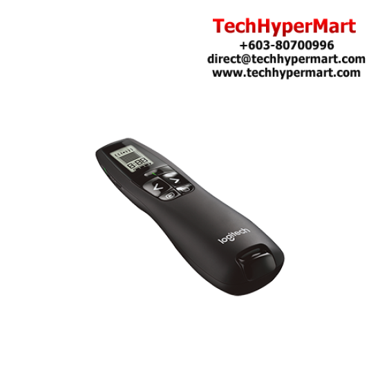 Logitech R800 Laser Presentation Remote (2.4GHz Wireless, 30-meter range, Green Laser Pointer)