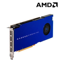 AMD Radeon Pro WX7100 Workstation Graphics Card (8GB GDDR5, PCI-E 3.0, 256 bit, 4 DisplayPort 1.4)
