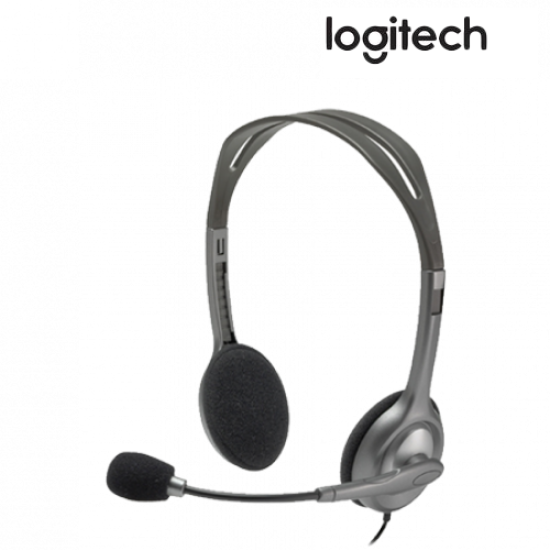Logitech H111 Stereo Headset (Full stereo sound, Noise-cancelling, 3.5mm Audio Jack) Logitech H111 Stereo Headset (Full stereo sound, Noise-cancelling, 3.5mm Audio Jack)