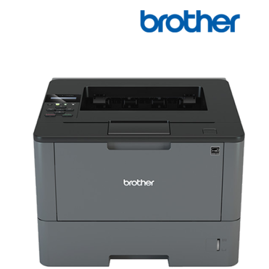 Brother Mono Laser HL-L5100DN Printer (Print, Up to 40ppm, Auto Duplex, Network ready, Mobile Print)