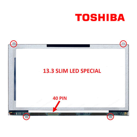 13.3" Slim LCD / LED Compatible For Toshiba Satelite Pro L830
