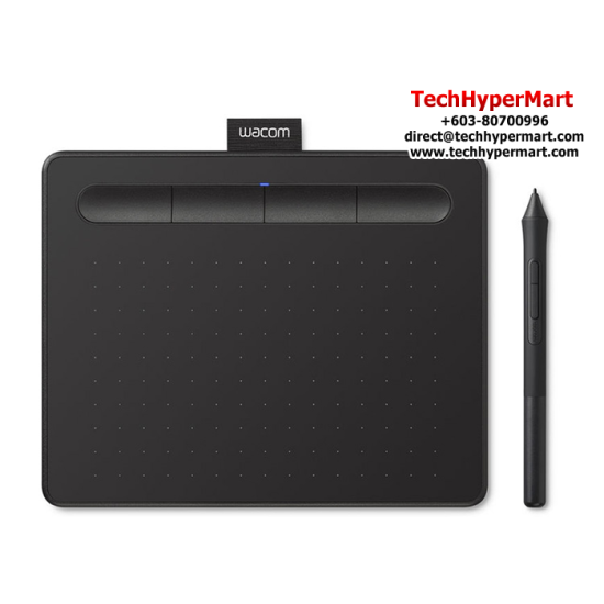 Wacom Intuos S (CTL-4100, Small, Active Area 152.0 x 95.0 mm, Battery-free Pen 4K)