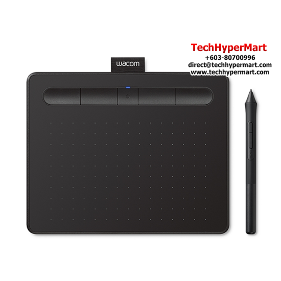 Wacom Intuos S with Bluetooth (CTL-4100WL, Small, Active Area 152.0 x 95.0 mm, Battery-free Pen 4K)