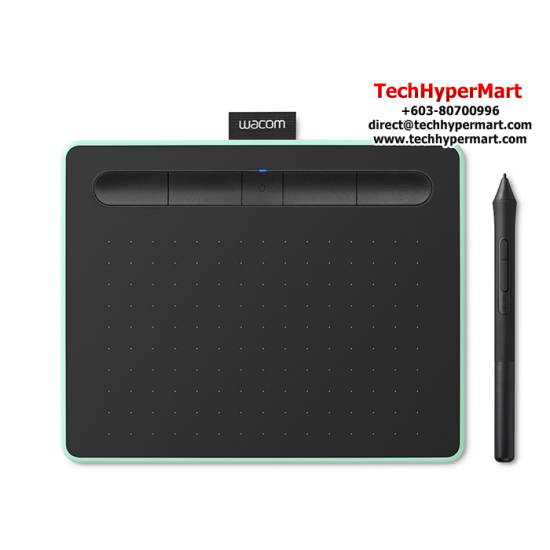 Wacom Intuos S with Bluetooth (CTL-4100WL, Small, Active Area 152.0 x 95.0 mm, Battery-free Pen 4K)