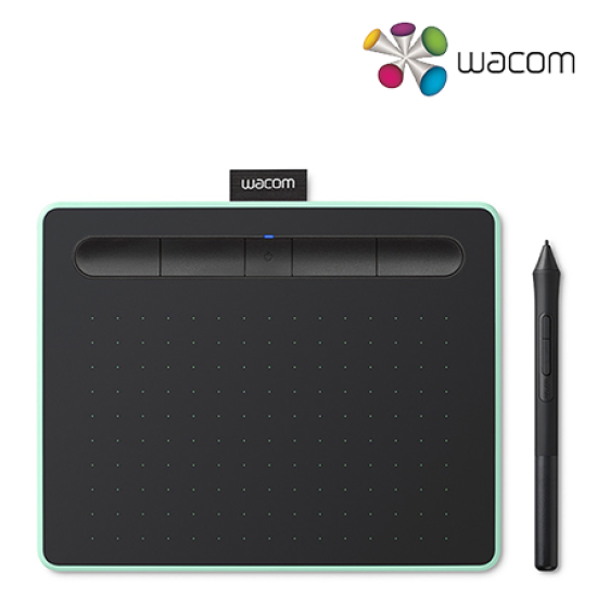 Wacom Intuos S with Bluetooth (CTL-4100WL, Small, Active Area 152.0 x 95.0 mm, Battery-free Pen 4K)