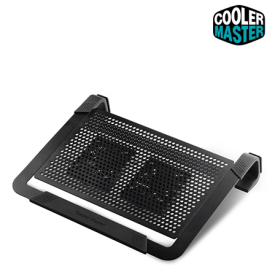 Cooler Master NotePal U2 Plus Notebook Cooler (Supports up to 17" laptops, Aluminum, metal mesh, plastic, rubber Material)