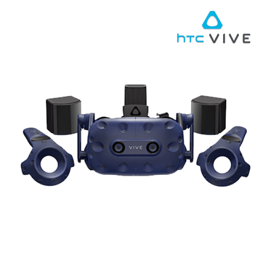 HTC Vive Pro Starter Kit Headset (Dual AMOLED 3.5" diagonal, 3D Spatial Audio, SteamVR, PD sensor)