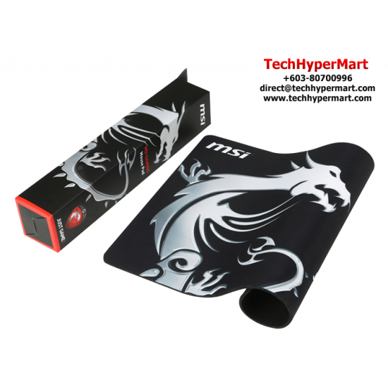 MSI Just Game Mouse Pad (380mm x 260mm x 3mm, High quality washable material, Non-slip rubber base)