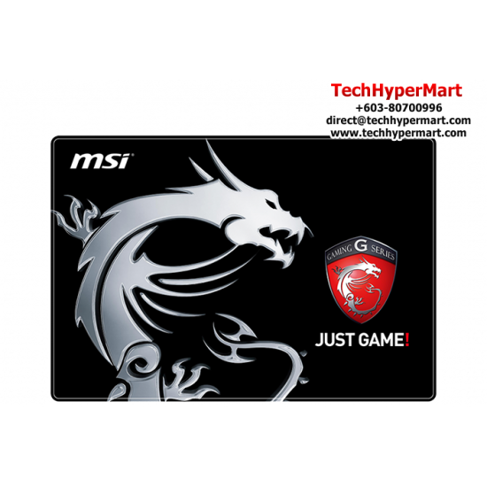 MSI Just Game Mouse Pad (380mm x 260mm x 3mm, High quality washable material, Non-slip rubber base)