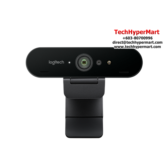 Logitech BRIO Webcam (4K Ultra HD video calling, 5x digital zoom in Full HD, Autofocus)