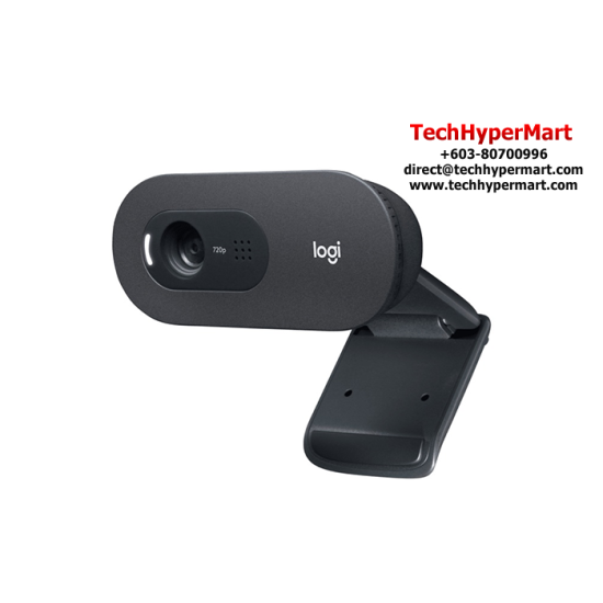 Logitech C505e HD Business Webcam (720p/30fps Resolution, 1.2 megapixel Camera, Fixed Focus, Single mic)