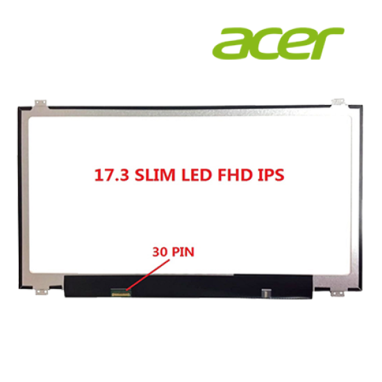 17.3" Slim LCD / LED (30pin) Compatible For Acer V17 VN7-791G 17.3" Slim LCD / LED (30pin) Compatible For Acer V17 VN7-791G