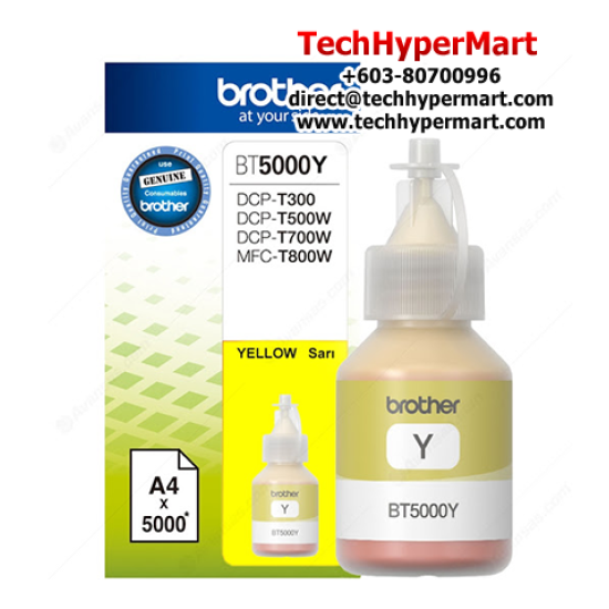 Brother BT5000C Ink Cartridge (Original Cartridge, 5000 Yield, For DCP-T310, T510W, T710W, T910W, T4000DW, T4500DW, T300, T500W, T700W, T800W)