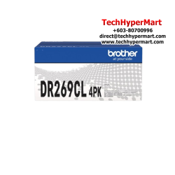 Brother DR269CL 4PK Ink Cartridge (Original Cartridge, 20000 Yield, For HL-L3240CDW/ DCP-L3560CDW/ MFC-L3760CDW/ MFC-L8340CDW)
