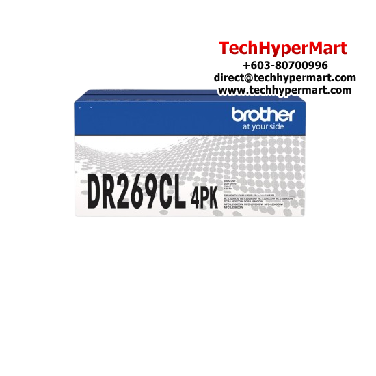 Brother DR269CL 4PK Ink Cartridge (Original Cartridge, 20000 Yield, For HL-L3240CDW/ DCP-L3560CDW/ MFC-L3760CDW/ MFC-L8340CDW) Brother DR269CL 4PK Ink Cartridge (Original Cartridge, 20000 Yield, For HL-L3240CDW/ DCP-L3560CDW/ MFC-L3760CDW/ MFC-L8340CDW)