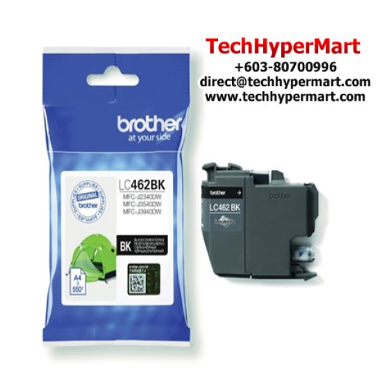 Brother LC462BK Ink Cartridge (Original Cartridge, 3000 Yield, For MFC-J3540DW) Brother LC462BK Ink Cartridge (Original Cartridge, 3000 Yield, For MFC-J3540DW)