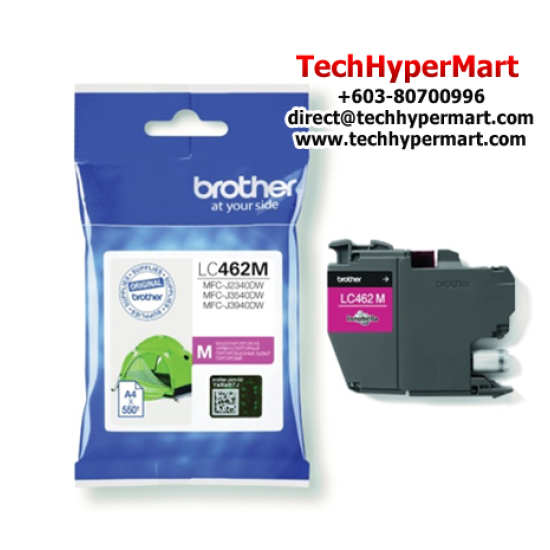 Brother LC462C Ink Cartridge (Original Cartridge, 550 Yield, For MFC-J2340DW, MFC-J2740DW)